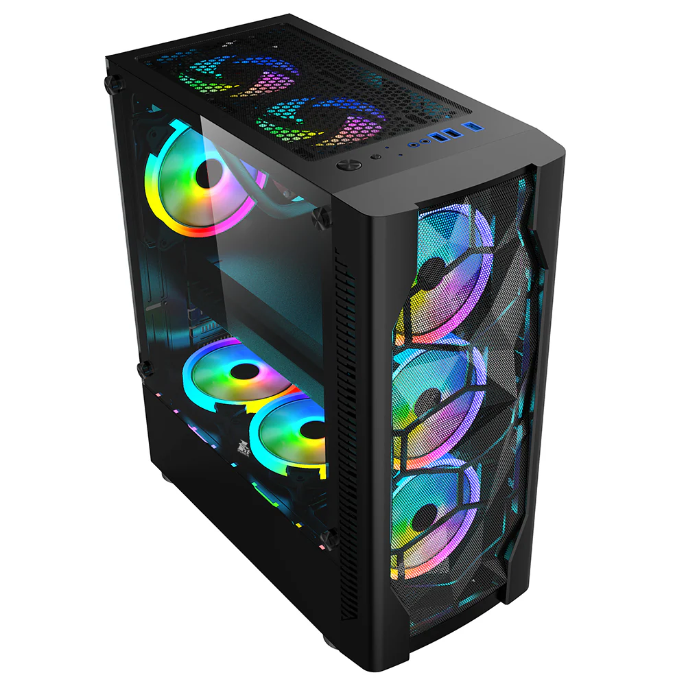 1st Player Casing Dk-d4 Black 4 RGB Pre Installed Fans - Image 2