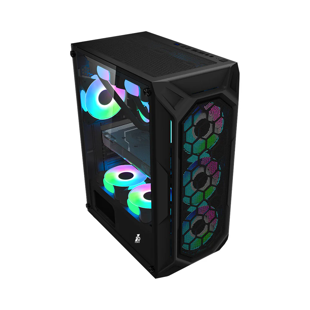 1st Player Casing X6 4 ARGB Pre Installed Fans Black - Image 2
