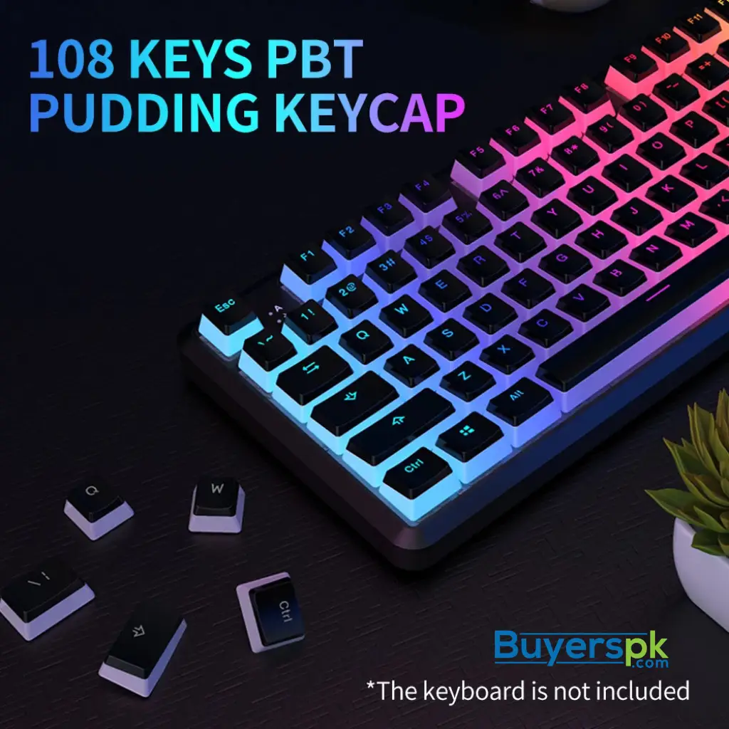 A-jazz Keycaps Pudding Pbt White - Image 2