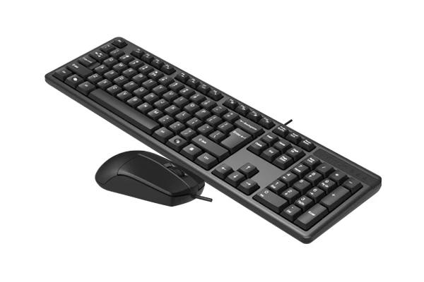 A4Tech Keyboard Mouse KK-3330S Wired Silent Combo - Image 4