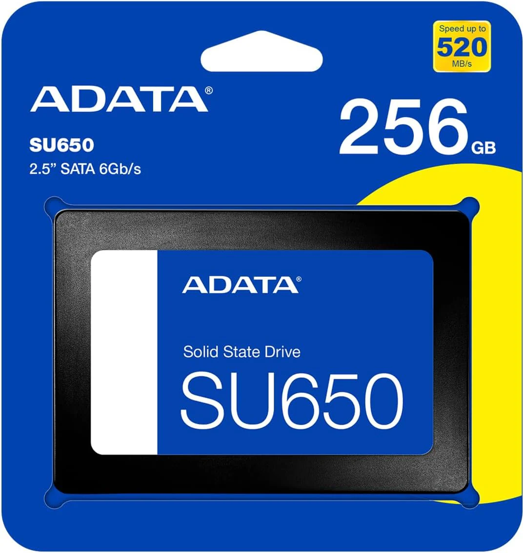 ADATA SATA SSD 2.5 Inch SU650 Solid State Drive 256GB
