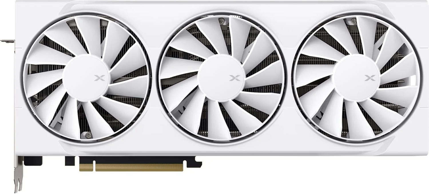 AMD Graphic Card RX 9070XT 16GB Swift White Triple Fan Gaming Edition - Image 3