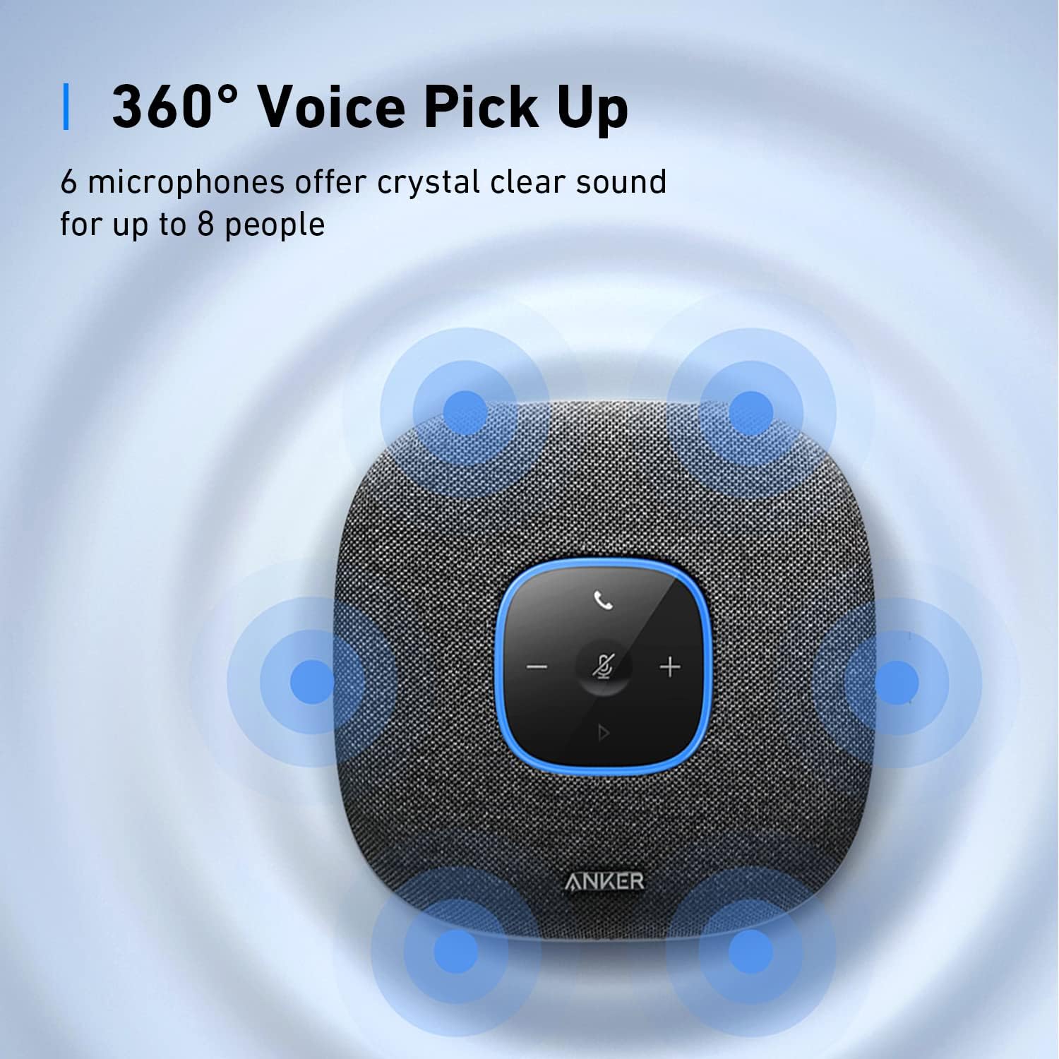 Anker Speaker S3 PowerConf USB & Bluetooth Speakerphone 6 Mics - Image 2