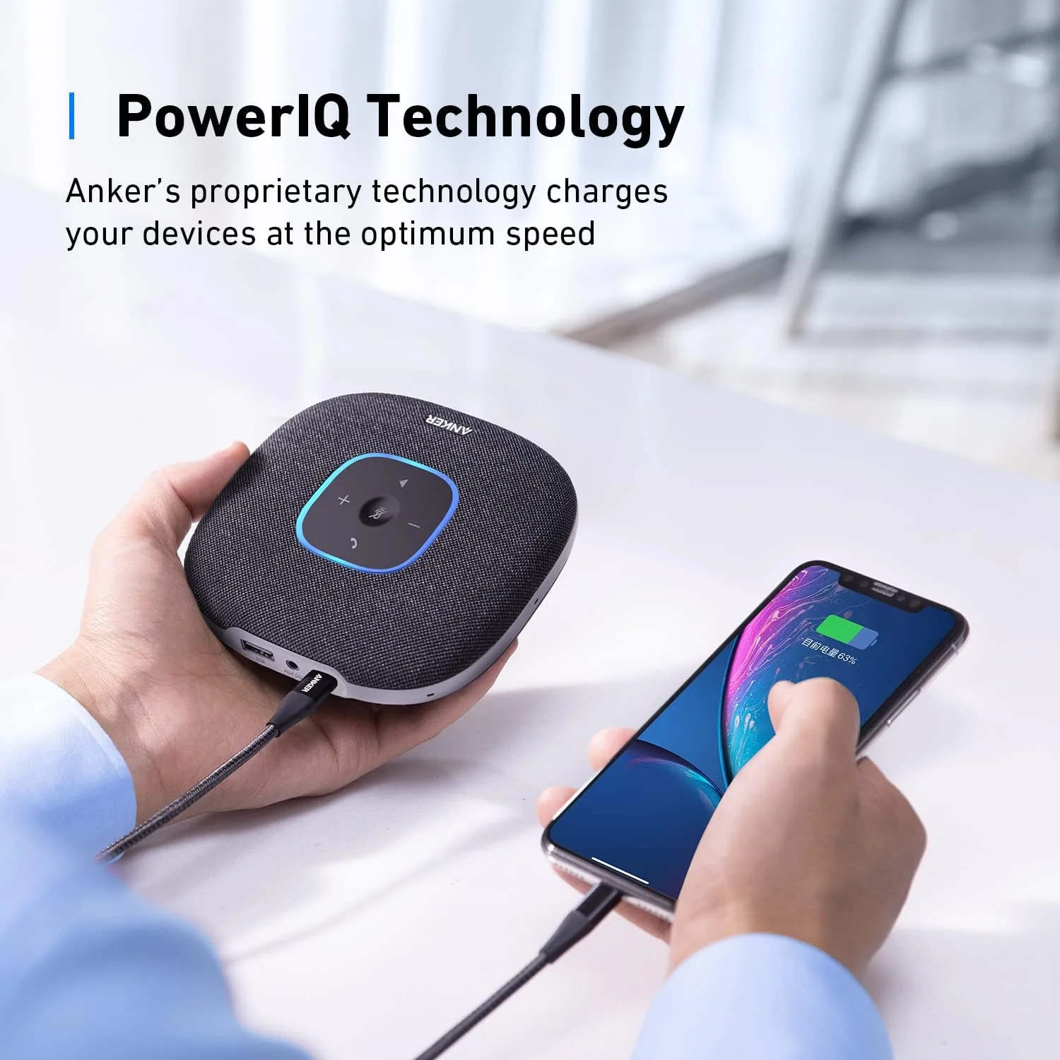 Anker Speaker S3 PowerConf USB & Bluetooth Speakerphone 6 Mics - Image 7
