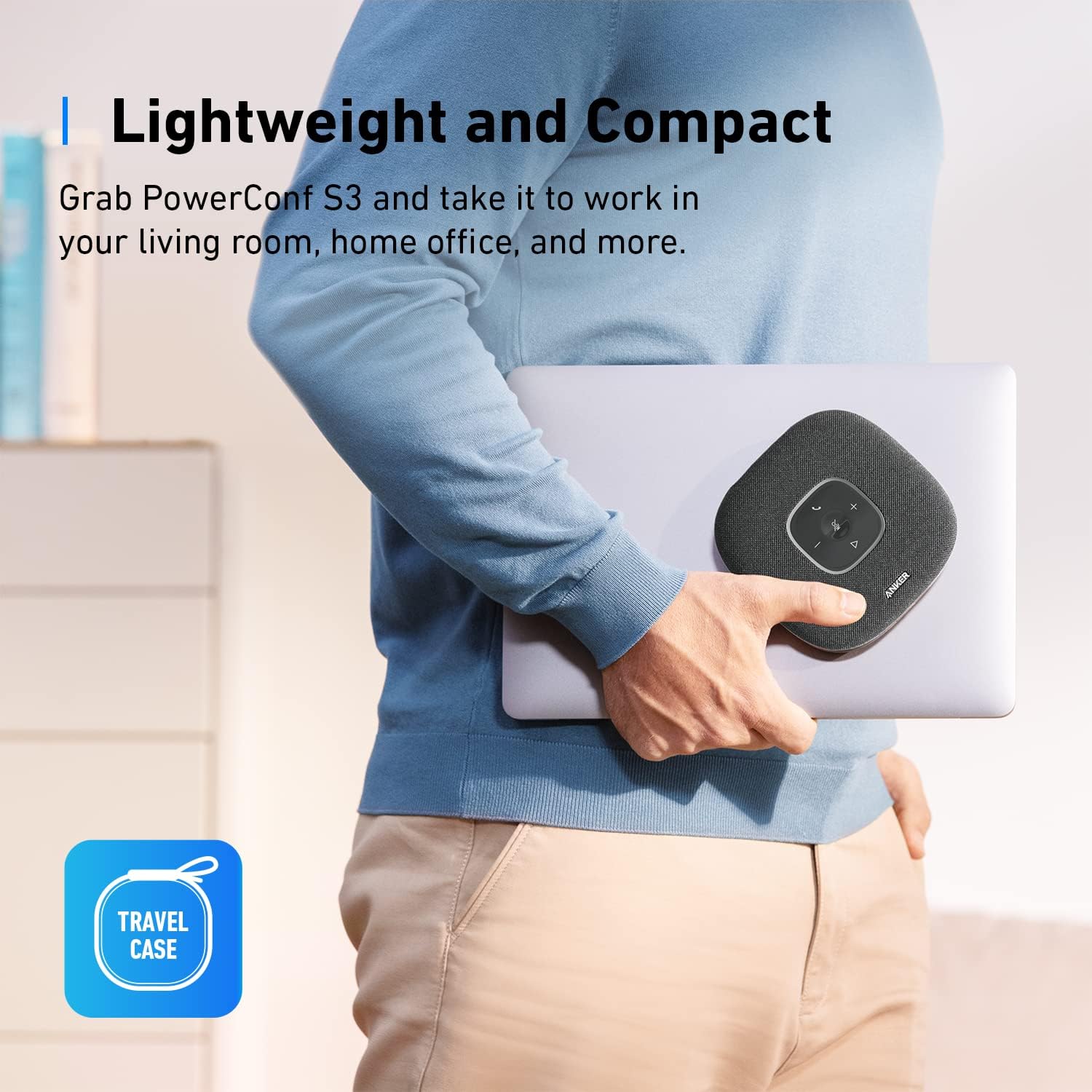 Anker Speaker S3 PowerConf USB & Bluetooth Speakerphone 6 Mics - Image 8