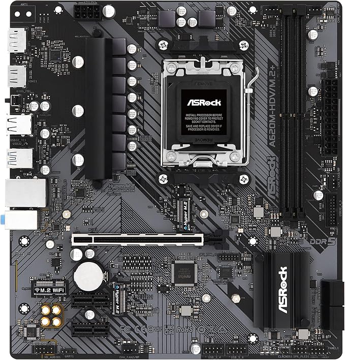 ASRock Motherboard A620M-HDV/M.2 - Image 2