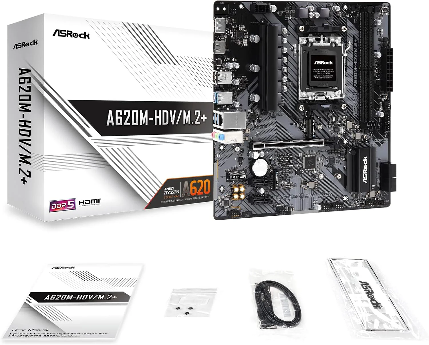 ASRock Motherboard A620M-HDV/M.2 - Image 3
