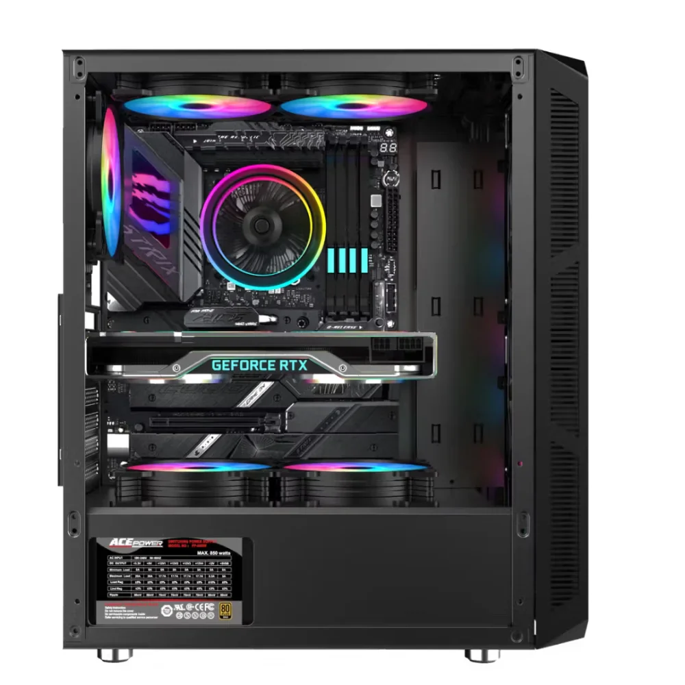 Astro Casing AGC-H19A 4 ARGB Fan Mesh ATX - Image 3