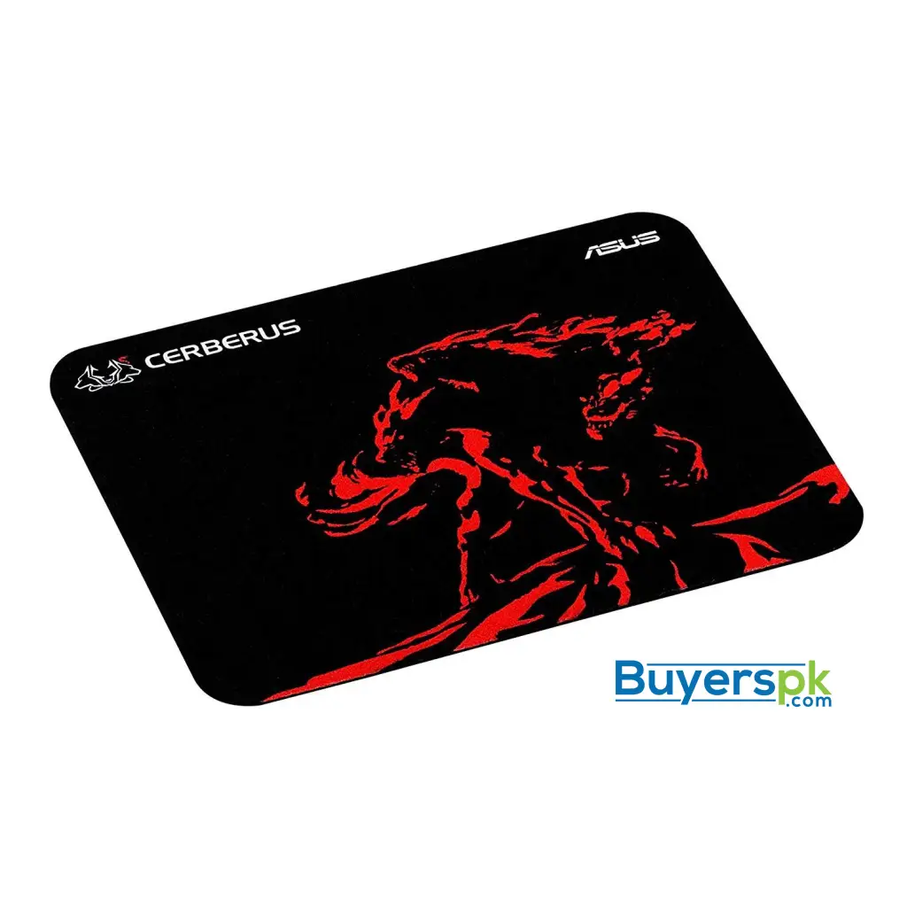 Asus Cerberus Mat Mini Gaming Mouse Pad Red with Consistent Surface Texture and Non-slip Rubber - Image 2