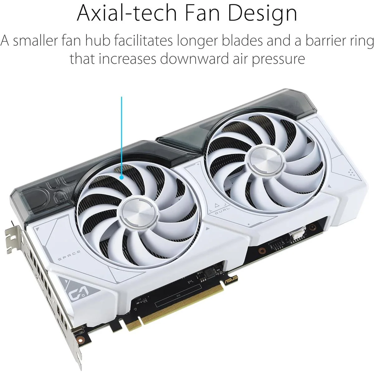 Asus Graphics Card Dual GeForce RTX 4070 Super 12GB White OC
