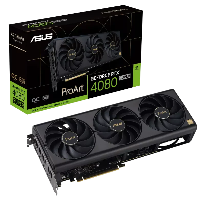 Asus Graphics Card ProArt GeForce RTX 4080 Super 16GB GDDR6X OC Edition