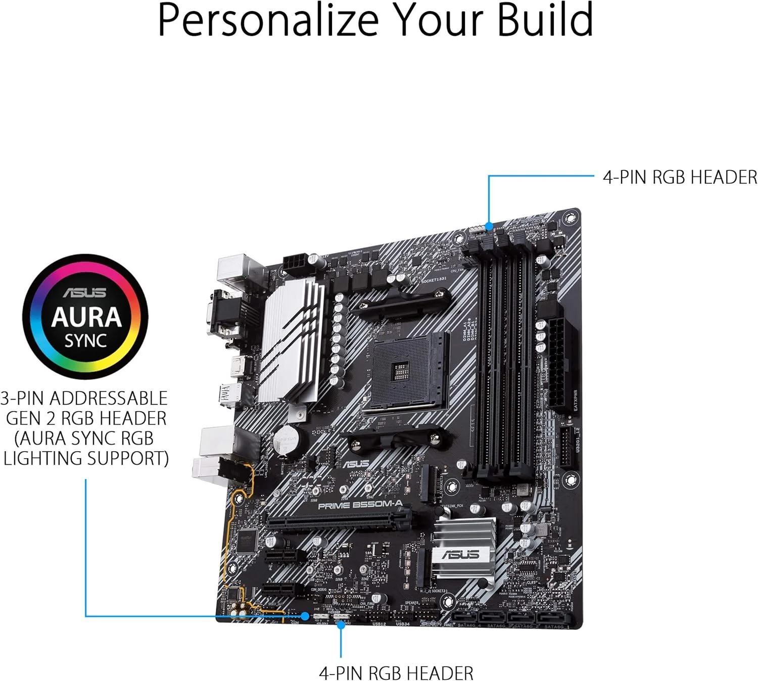 ASUS Motherboard Prime B550M-A WiFi II - Image 2