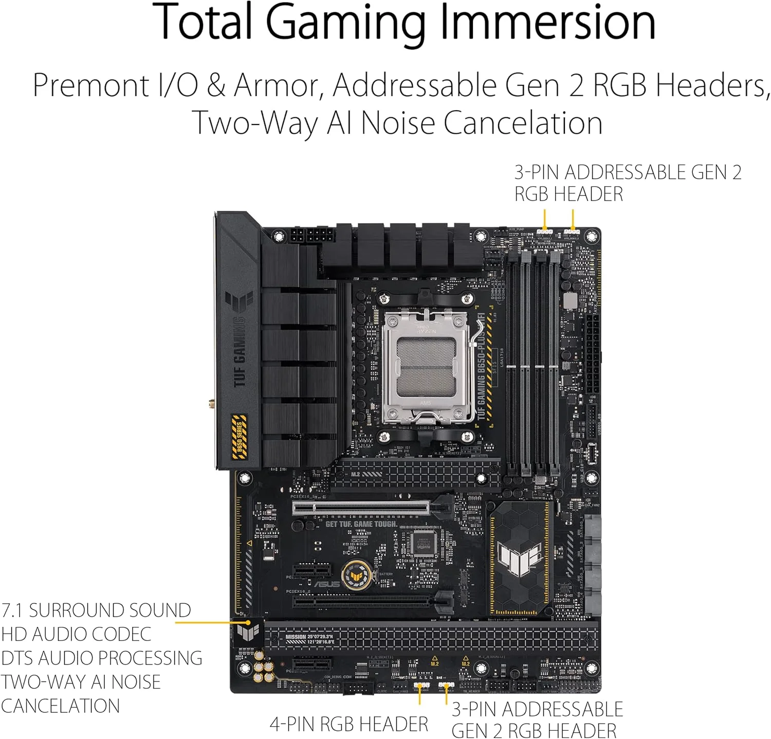 Asus Motherboard TUF GAMING B650-PLUS WIFI DDR5 - Image 3
