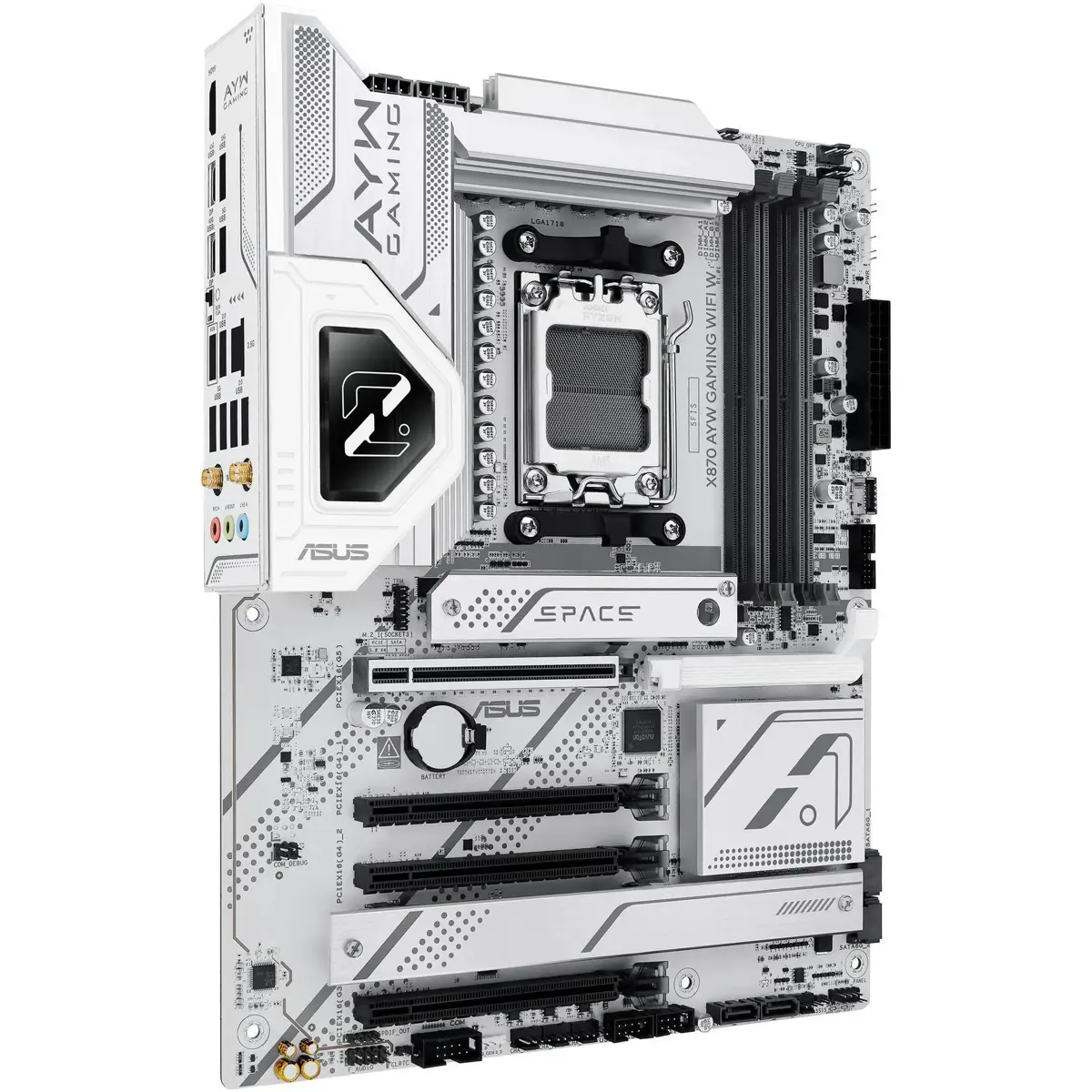 Asus Motherboard X870 AYW Gaming wifi w ATX White - Image 3