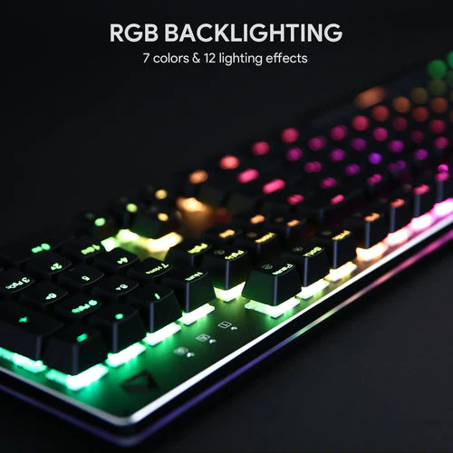Aukey Keyboard KMG12 Mechanical 104 key Red Switch - Image 2
