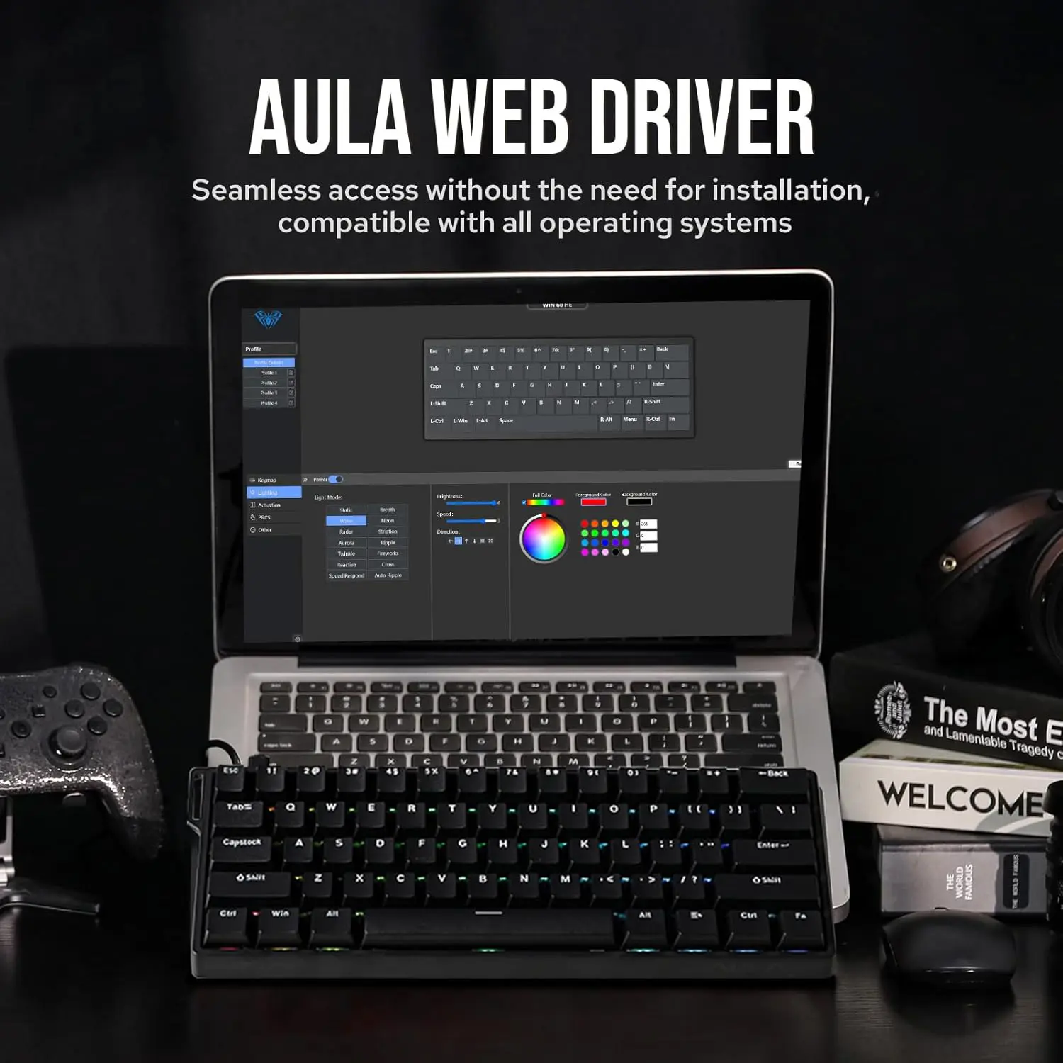 Aula Keyboard Win 60 HE Mechanical Gaming Keyboard Wired Magnet Switch - Image 3