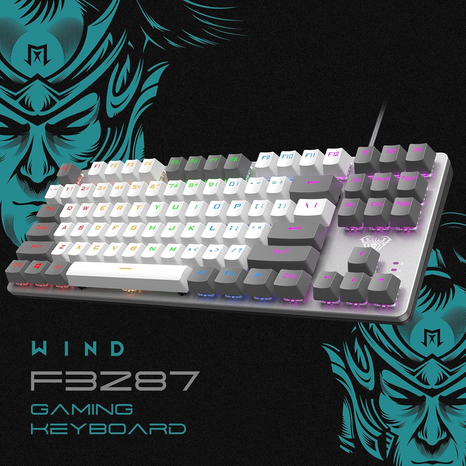 Aula Keyboard Wind F3287 Mechanical Gaming Wired Blue Switch - Image 2