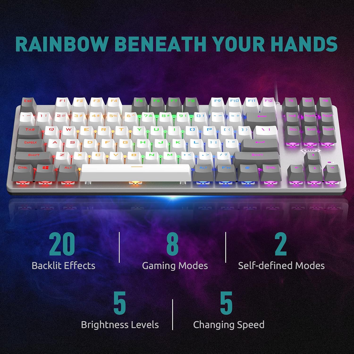 Aula Keyboard Wind F3287 Mechanical Gaming Wired Blue Switch - Image 3