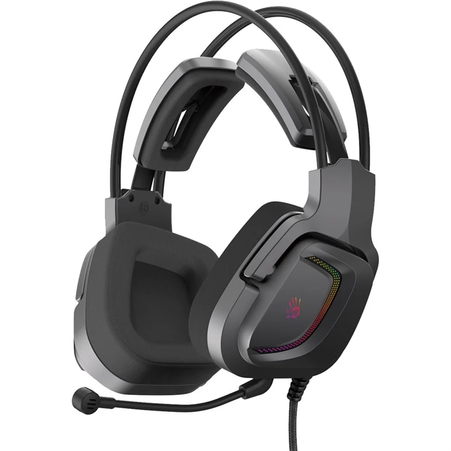 Bloody Headset G575P Virtual 7.1 Surround Sound RGB Gaming Headset Gun Grey - Image 3