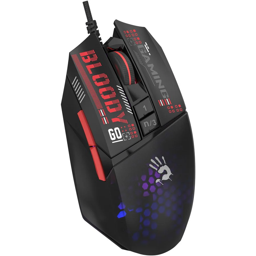 Bloody Mouse W60 Max Mini Lightweight RGB Gaming Mouse 12000 CPI - Image 2