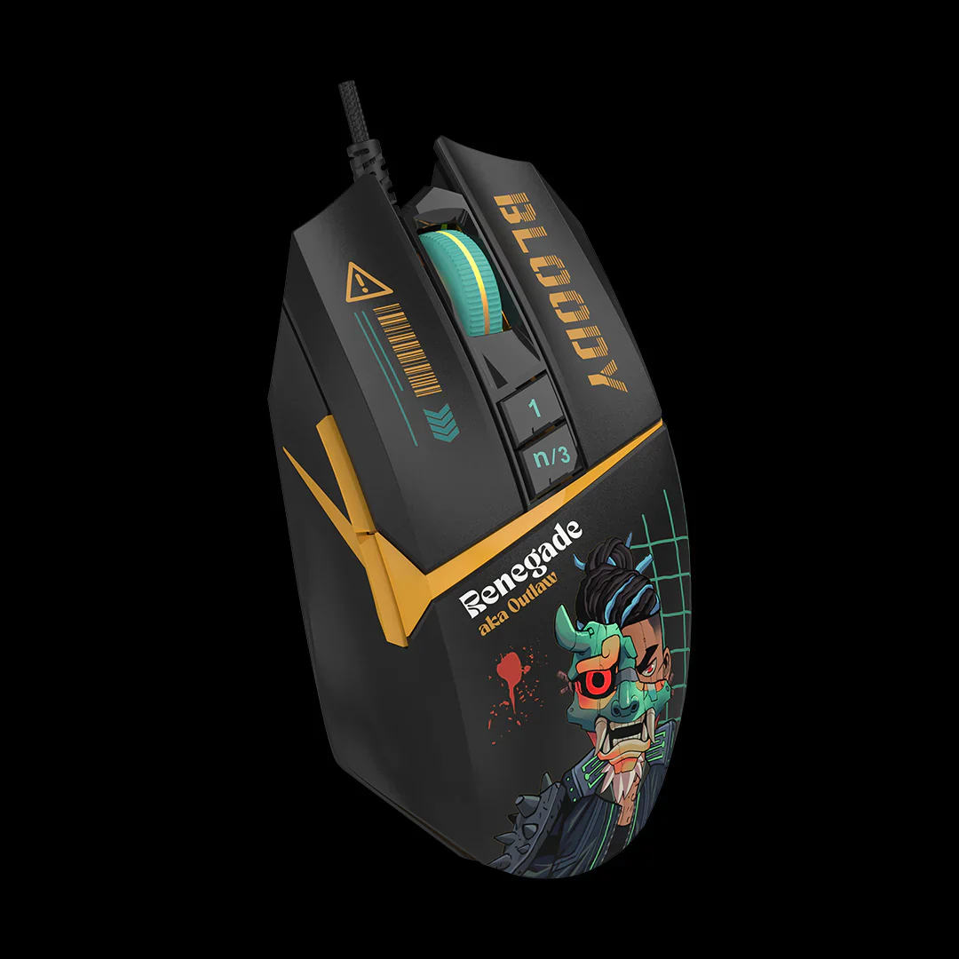 Bloody W63 Max RGB Gaming Mouse Renegade Midnight