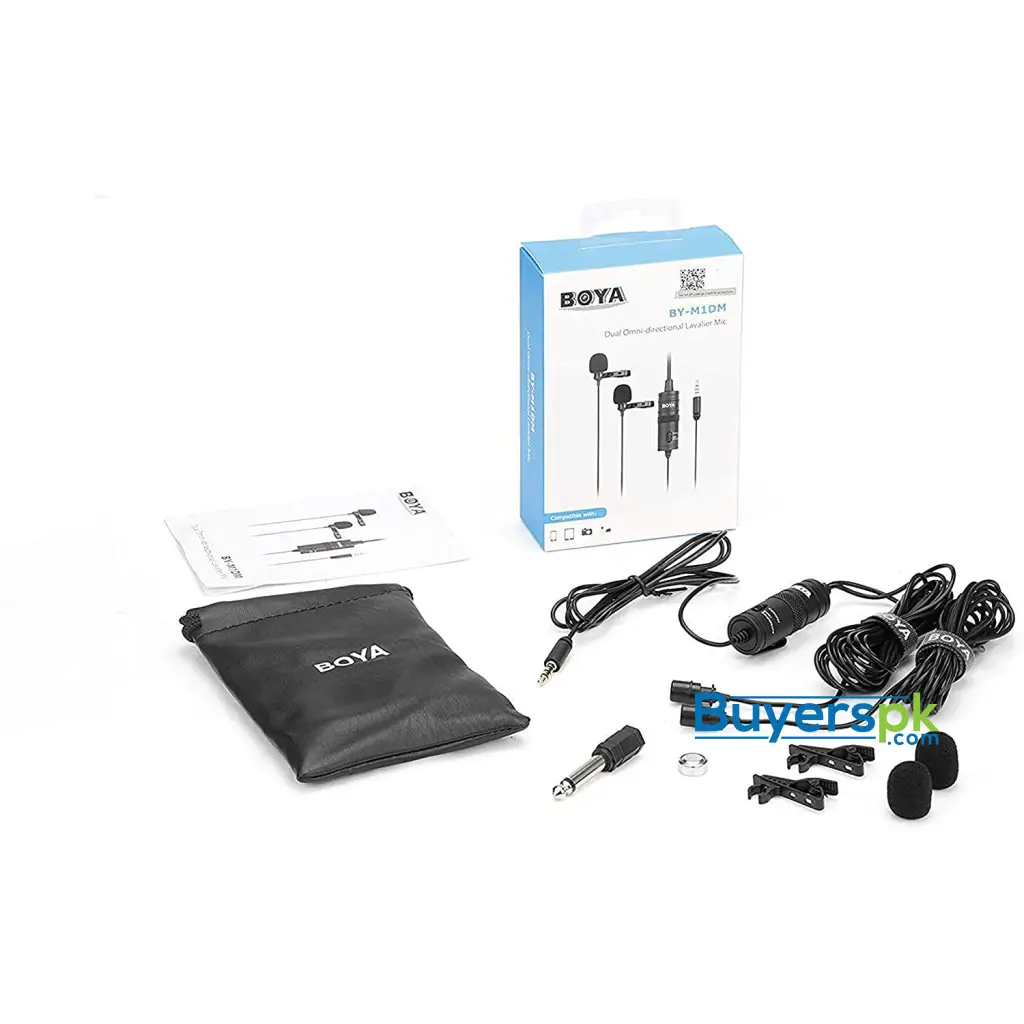 Boya By-m1dm Dual Lavalier Universal Microphone - Image 3