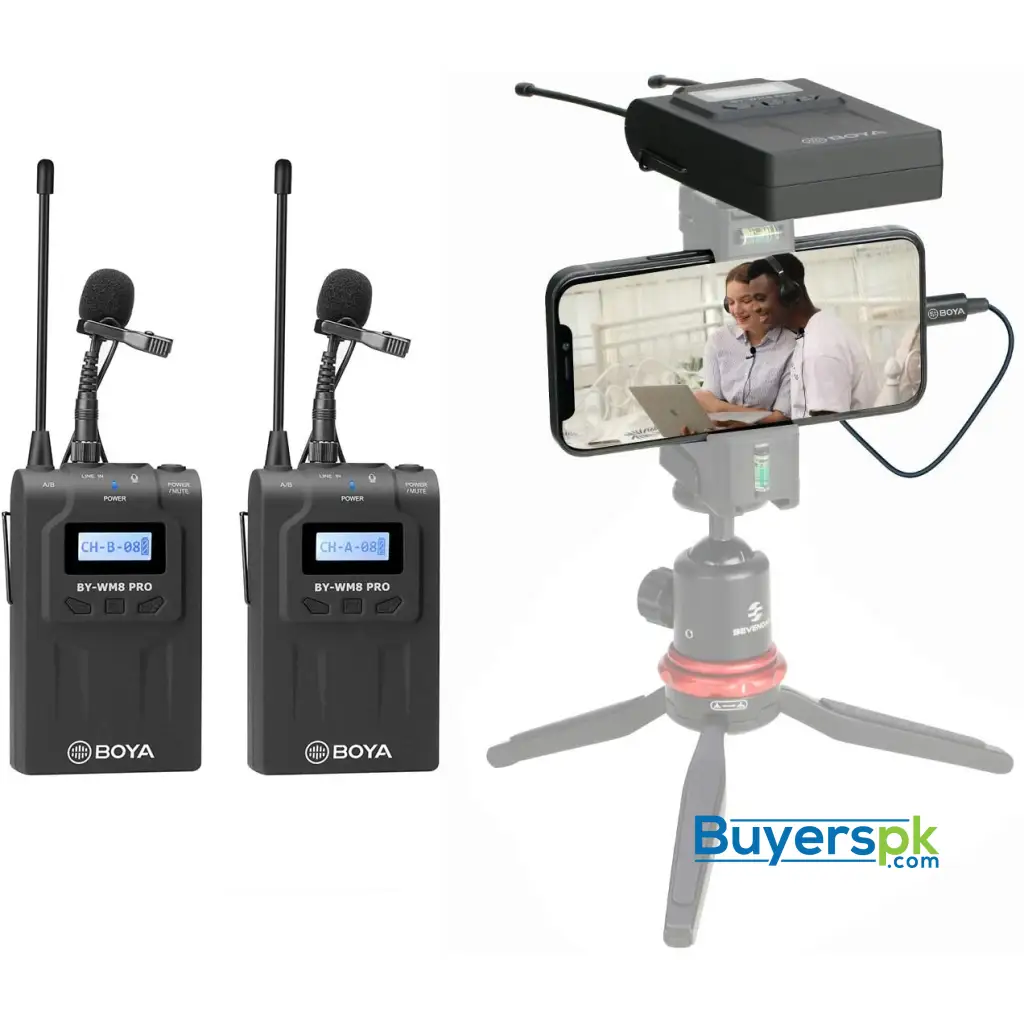 Boya Tx8 Pro Dual-channel Wireless Bodypack Transmitter Lavalier Microphone - Image 2