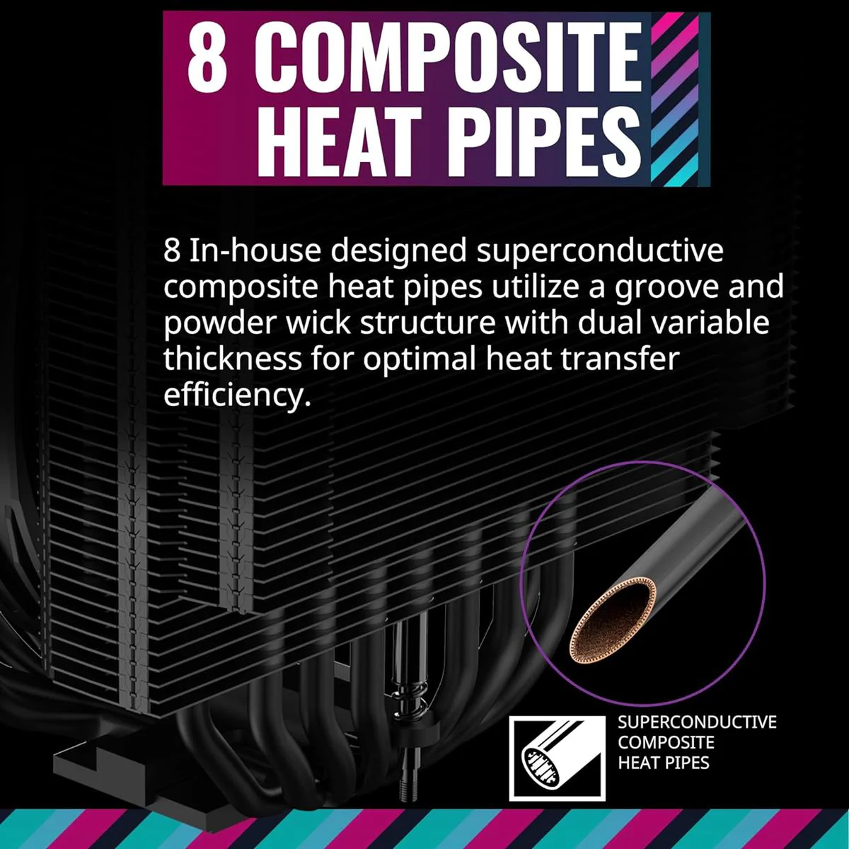 Cooler Master Air Cooler MA824 MASTERAIR STEALTH - Image 3