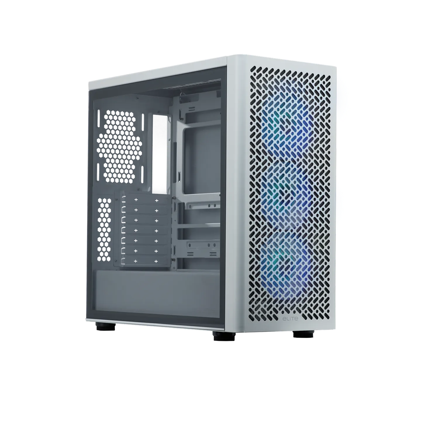 Cooler Master Casing Elite 502 3 ARGB Fan White