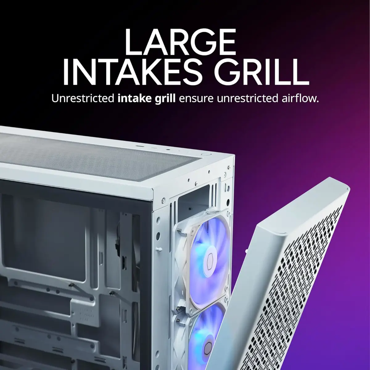 Cooler Master Casing Elite 502 3 ARGB Fan White - Image 5