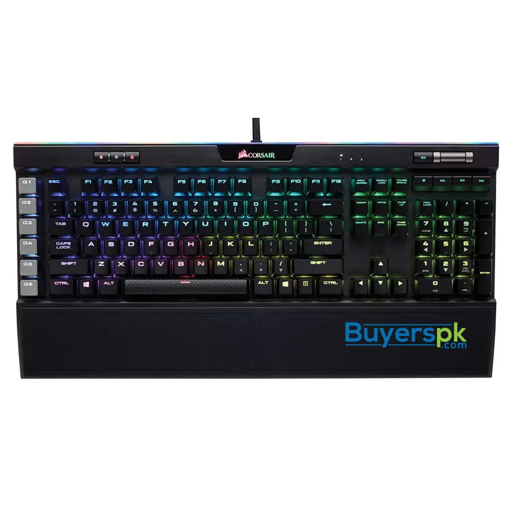 Corsair K95 Rgb Platinum Mechanical Gaming Keyboard - 6x Programmable Macro Keys - Usb Passthrough & - Image 2