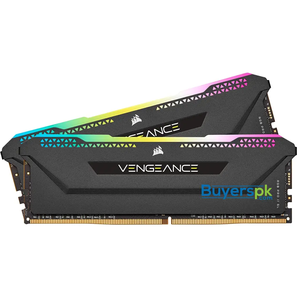 Corsair Vengeance Rgb Pro Sl 32gb (2x16gb) Ddr4 Dram 3200mhz C16 Memory Kit – Black