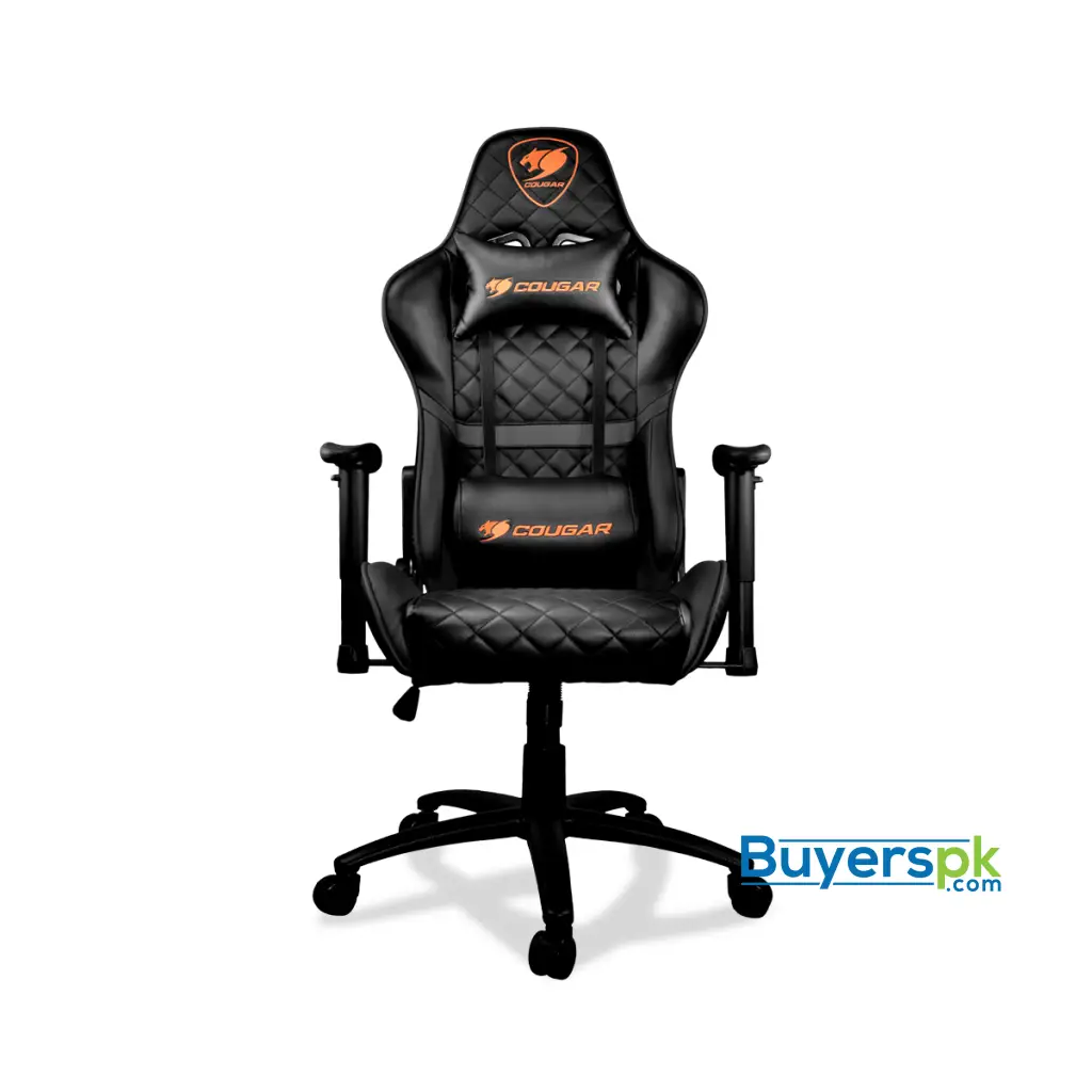 Cougar Armor One Black Gaming Chair with Reclining and Height Adjustment