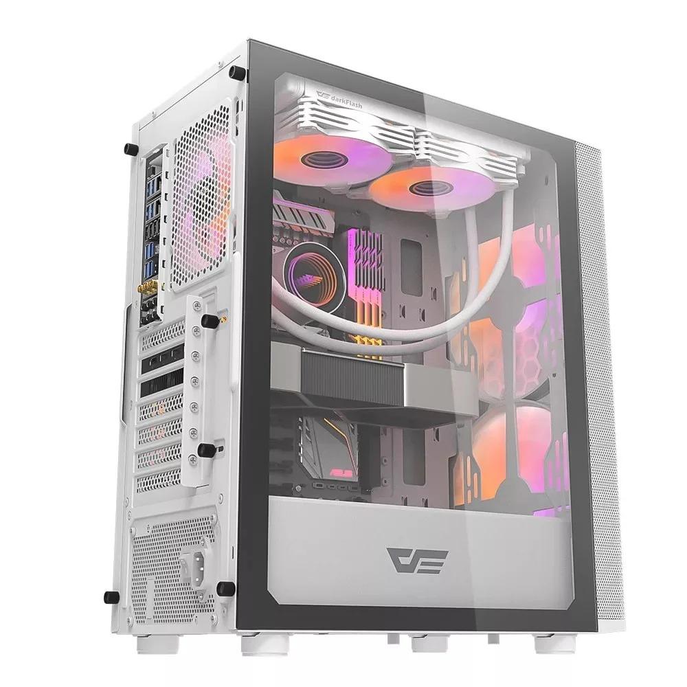 Darkflash Casing DK360 WHITE WITH FANS - Image 2