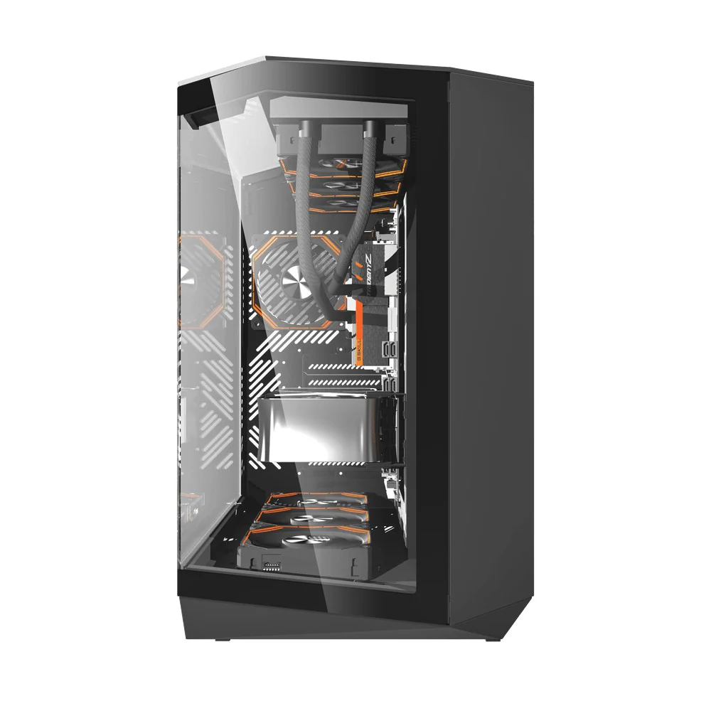Darkflash Casing DY470 Black ATX No Fans - Image 3