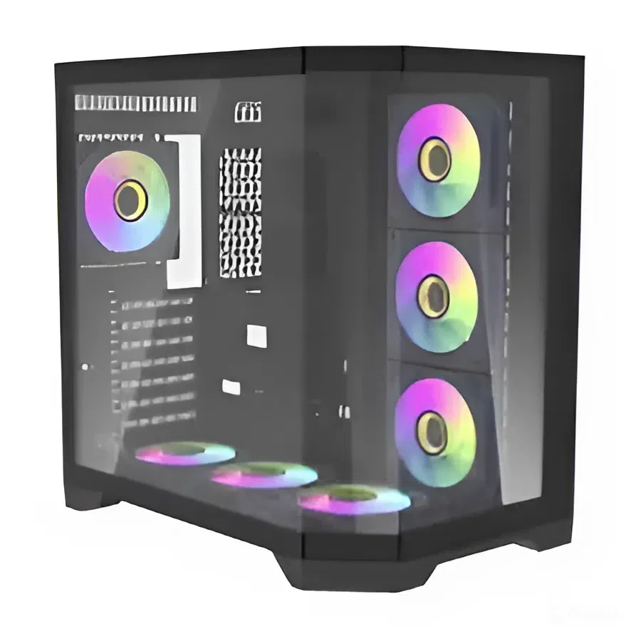 Darkflash Casing FT418 Small Black No Fans - Image 2