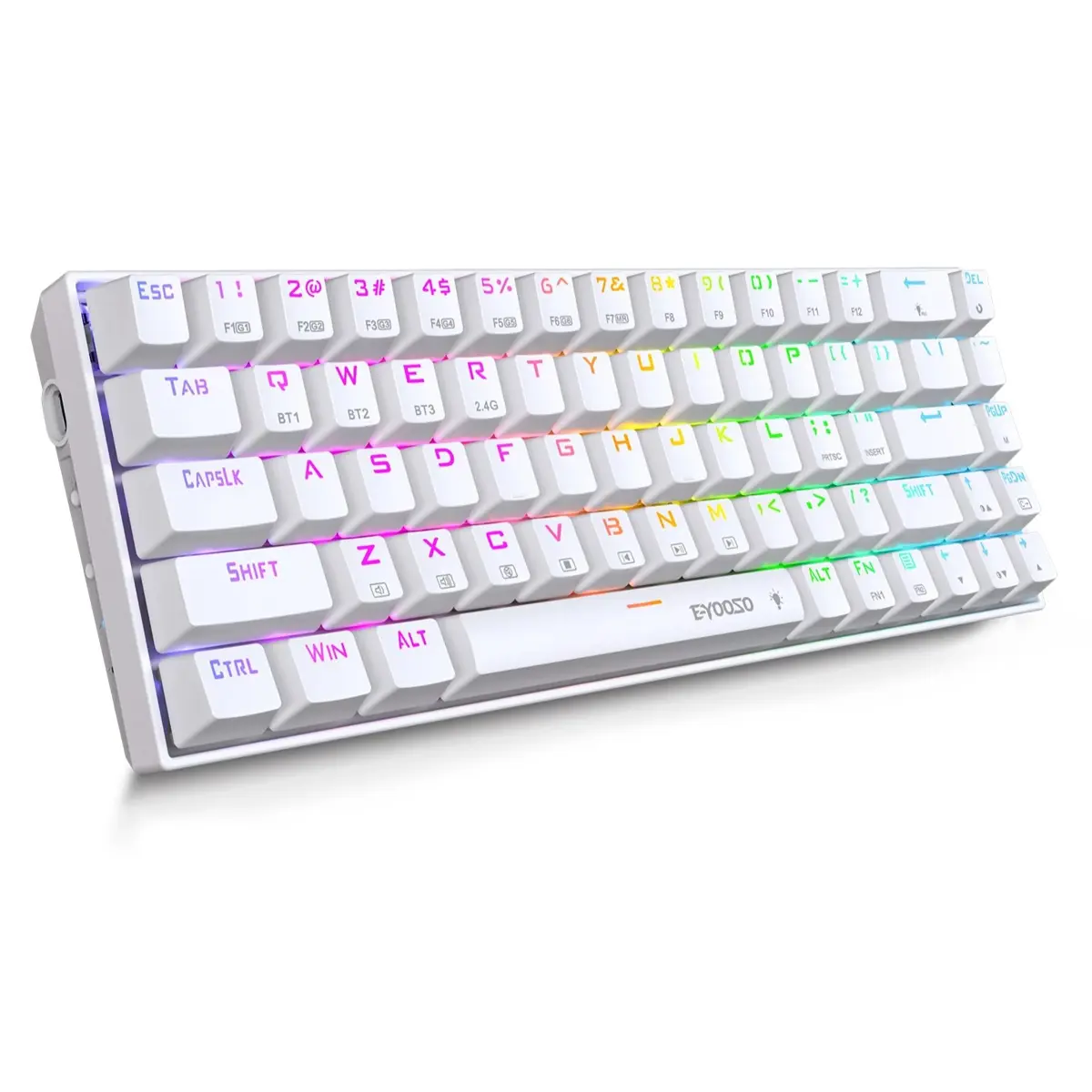 E-Yoosa Keyboard Z-686 Tri-mode Red Switch White
