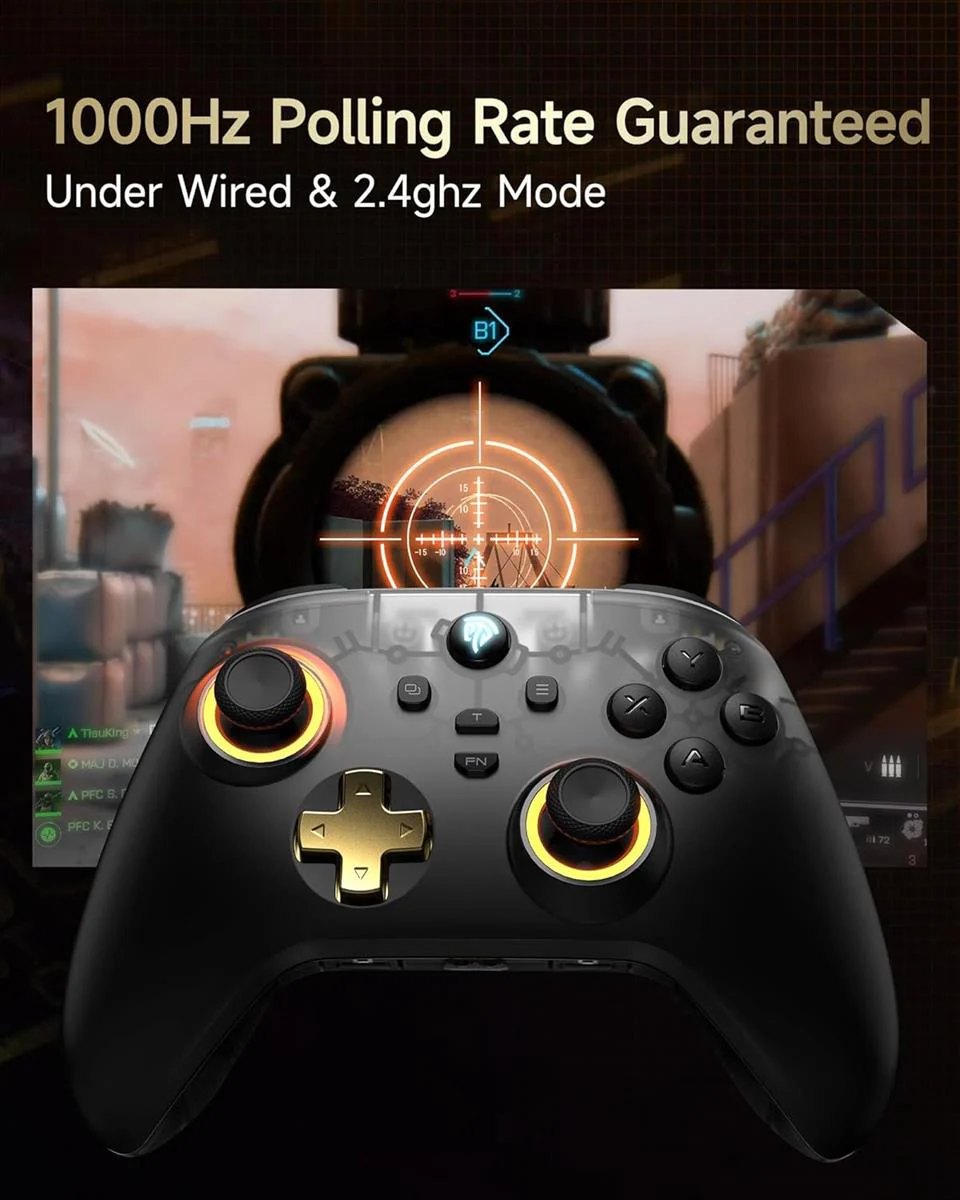 EasySMX Controller D05 Wireless Bluetooth Pro Gaming Controller with Charging Dock - Image 5