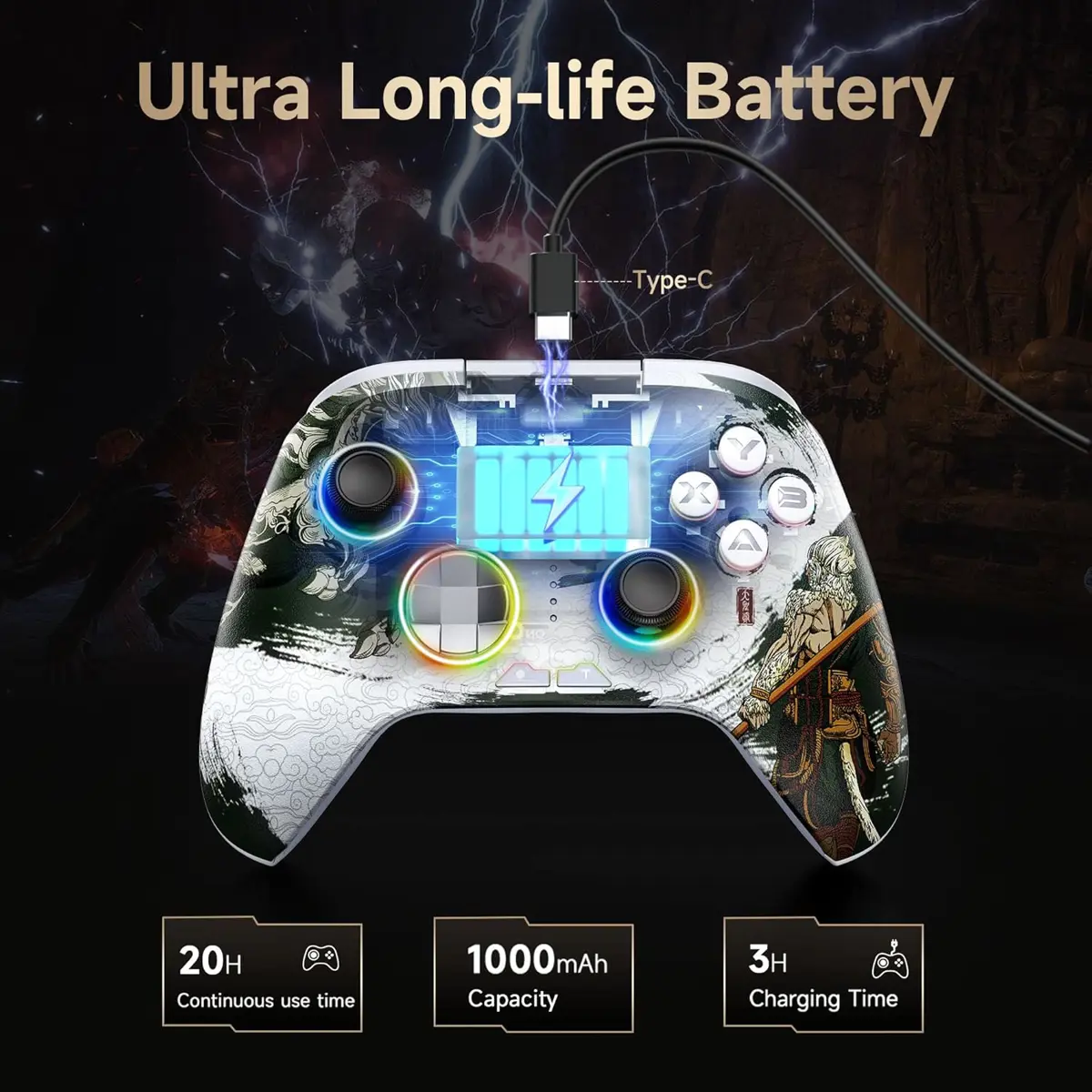 EasySMX Controller X15 Wukong Edition Controller with Hall Trigger and Hall Joysticks - Image 4