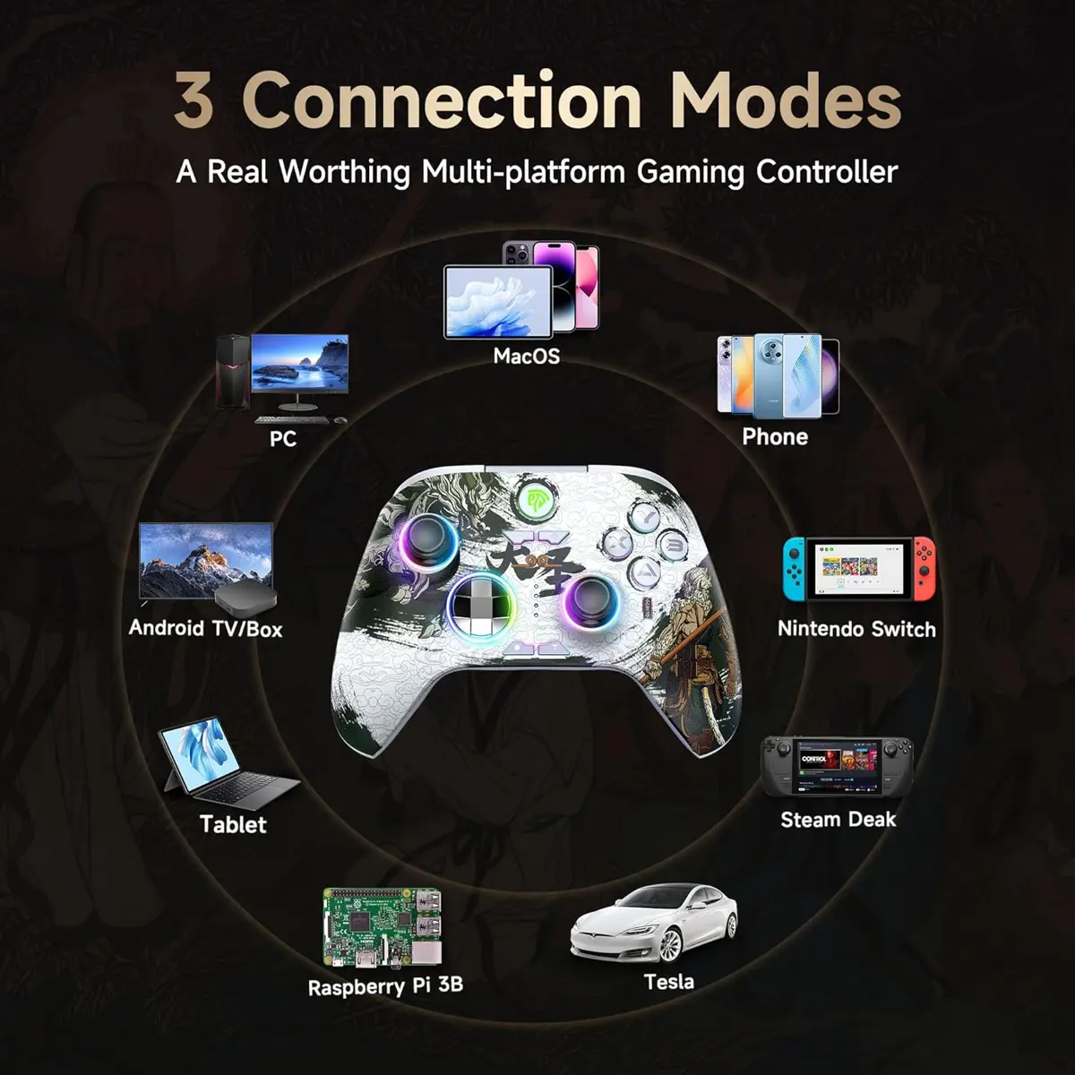 EasySMX Controller X15 Wukong Edition Controller with Hall Trigger and Hall Joysticks - Image 7
