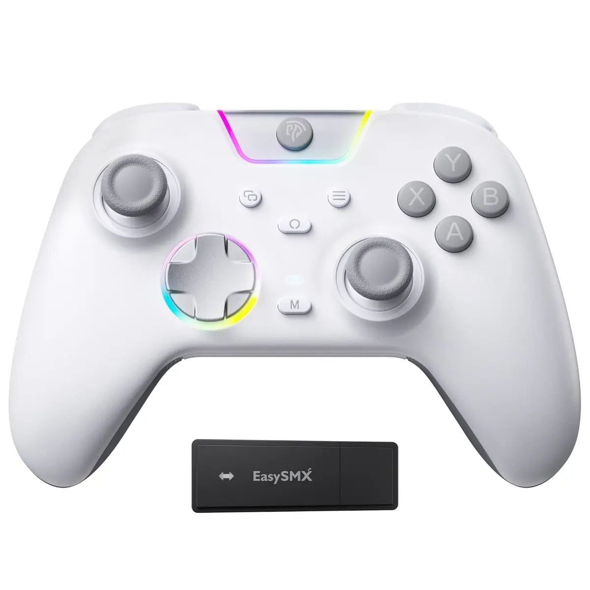 EasySMX X05Pro Multiplatform Wireless Gaming Controller with Quiet Button White