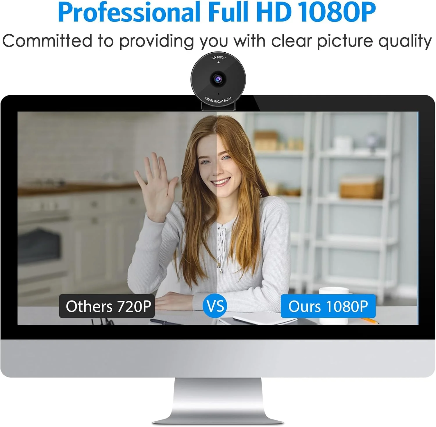 Emeet Webcam C950 Webcam Microphone,1080P - Image 2