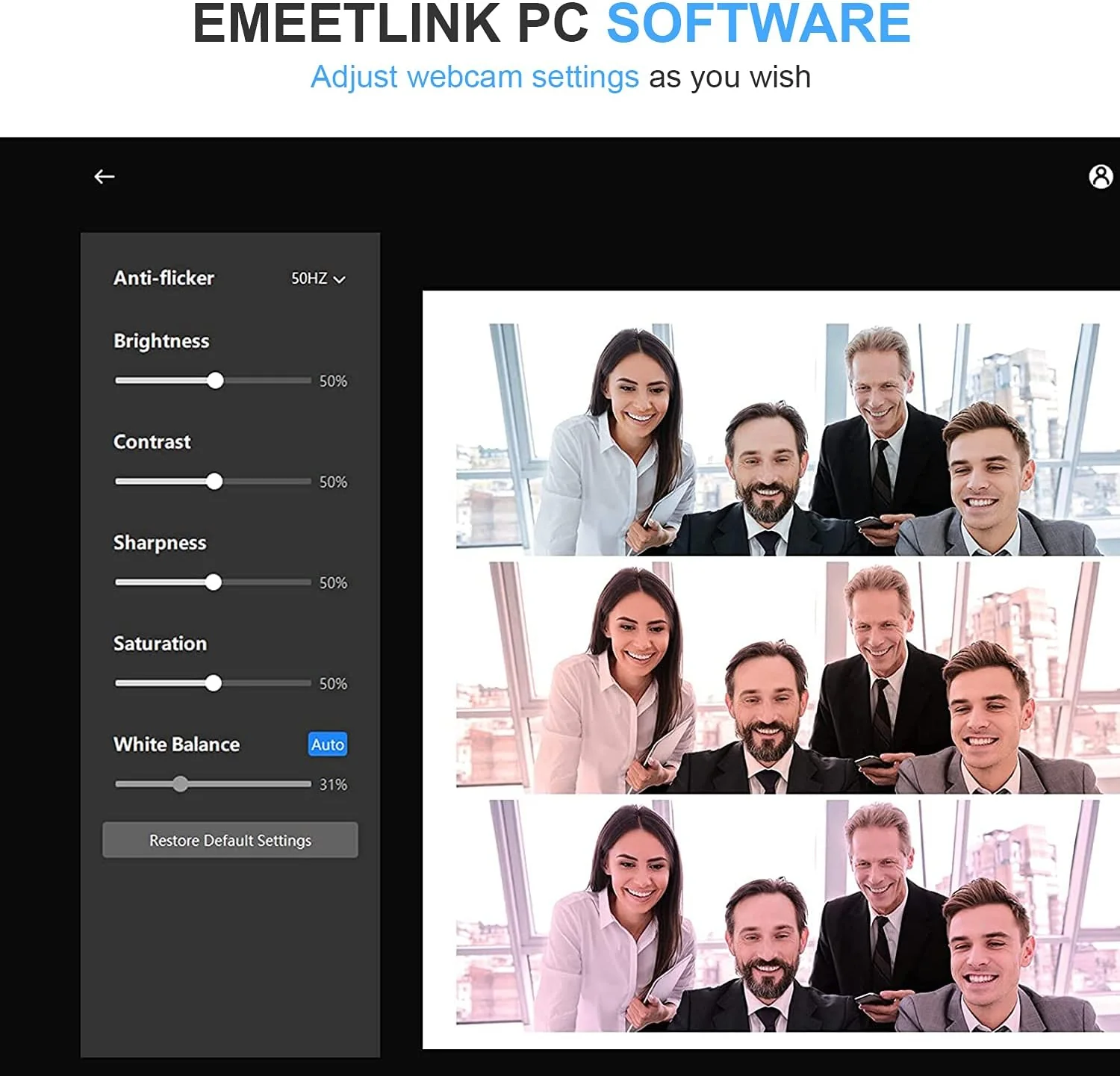 Emeet Webcam C960 Webcam with 2 Microphone, 1080P - Image 5