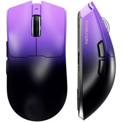 Eweadn Mouse S9 Pro Tri mode 8K Polling Rate 26000 DPI rechargeable Purple