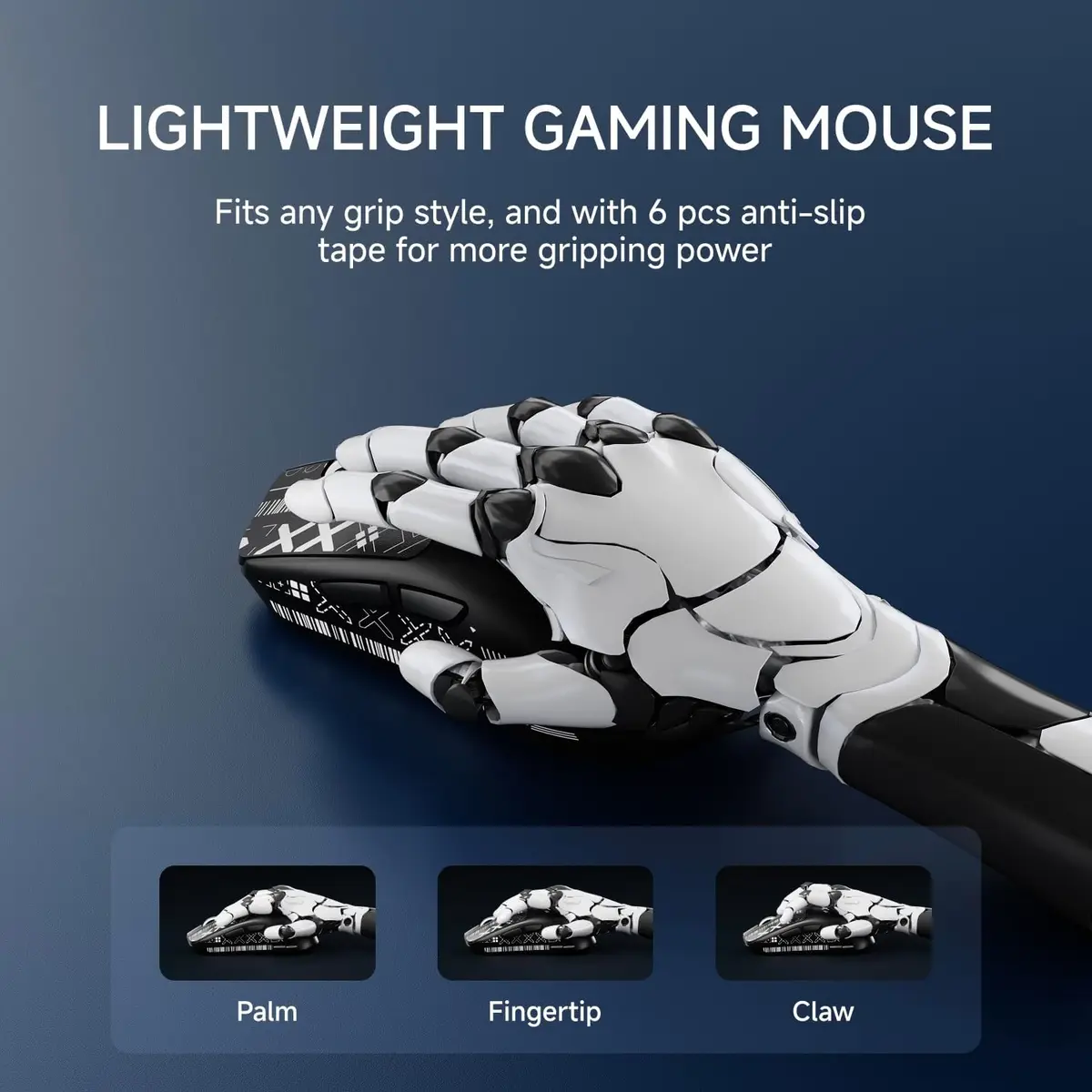 Eweadn Mouse X23 Pro Tri mode 12000 DPI rechargeable Black - Image 4