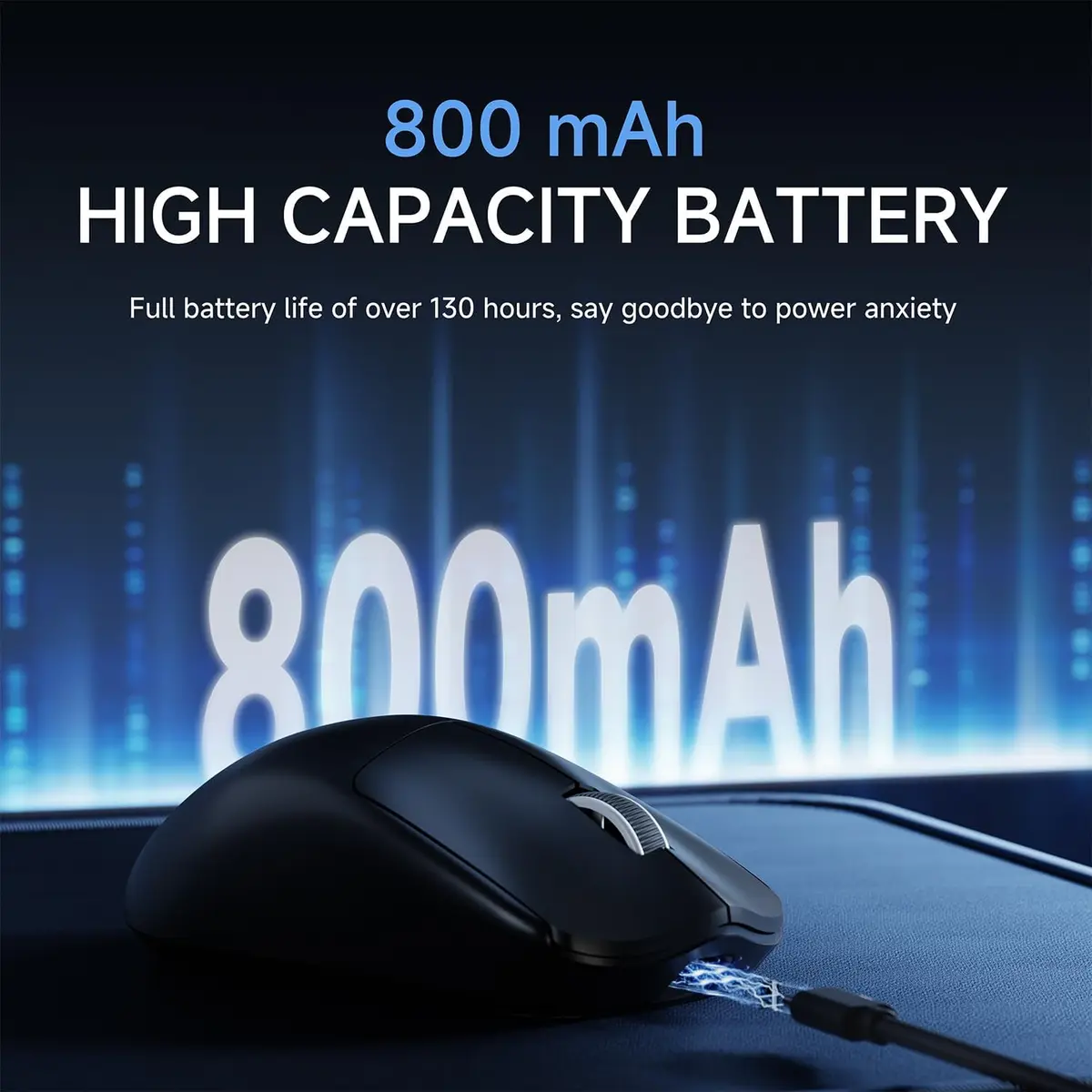 Eweadn Mouse X23 Pro Tri mode 12000 DPI rechargeable Black - Image 6