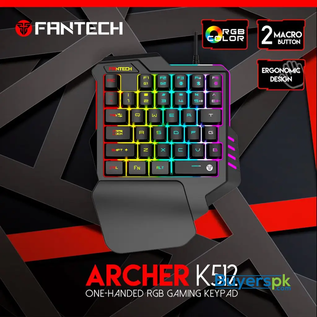 Fantech K512 Archer One-handed Rgb Gaming Keyboard