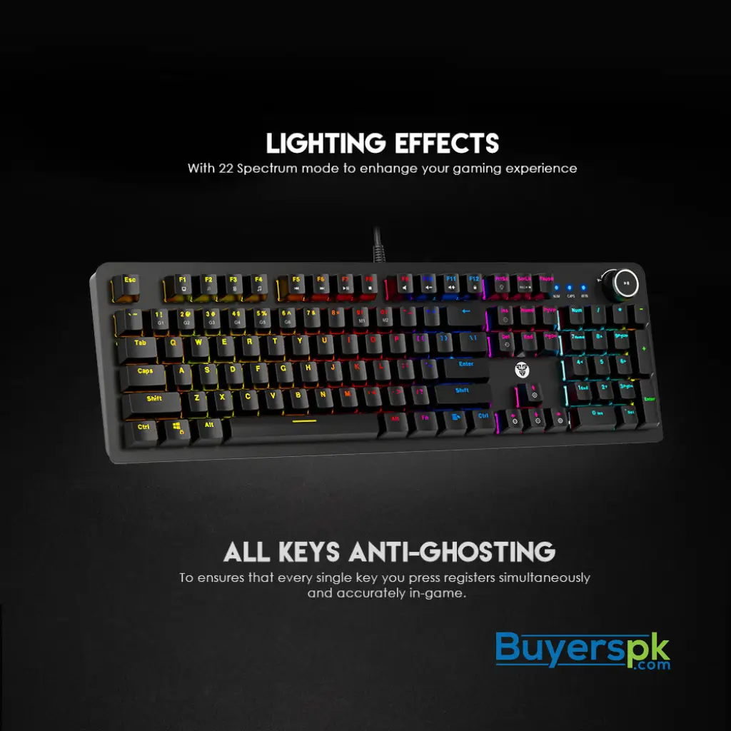 Fantech Maxpower Mk853 Rgb Mechanical Keyboard Black - Image 2