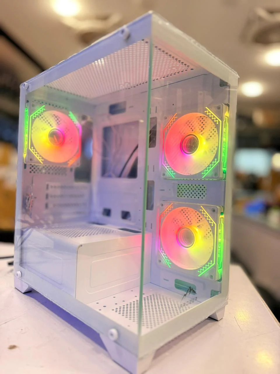 Frozer Casing Aura M 3 Infinity RGB Fans White - Image 2