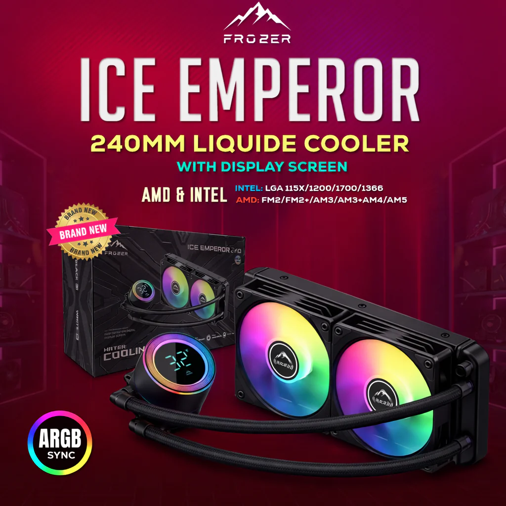 Frozer Liquid cooler Ice Emperor 240mm AIO Black